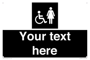 Custom information: black panel disabled and female